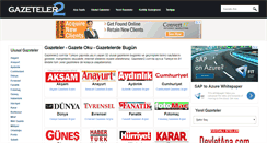 Desktop Screenshot of gazeteler2.com
