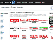Tablet Screenshot of gazeteler2.com